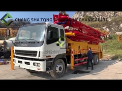 En 2009, il a réutilisé la pompe à béton utilisée Putzmeister 36 mètres