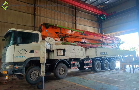 Le châssis de CIFA 58m Scania a utilisé le camion concret de pompe de boom