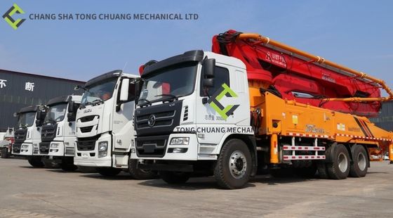 Camion de pompe à béton de système hydraulique de type ouvert 44 mètres
