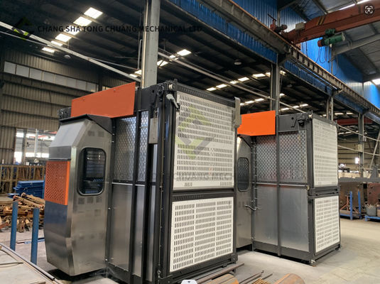 200/200D Cage / Cabine Passager élévateur Cage unique Matériau de construction élévateur de construction