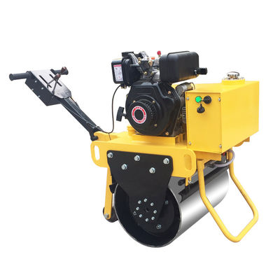 BM30 marche derrière 330kg jaune petit tambour unique vibrant rouleau routier d'asphalte