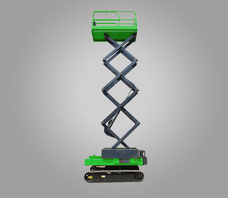 Plateforme de travail aérienne de type ciseaux à voie verte auto-nivelée d'une capacité de poids de 3398 kg