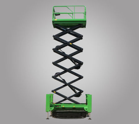 Plateforme de travail aérienne de type ciseaux et rampant de 4*2 modes d'entraînement de 3500 kg de capacité