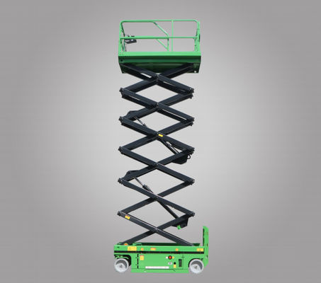4*2 Mode de conduite Plateforme de travail aérienne Z10W Z12W Type de ciseaux à propulsion liquide avec batterie 8x6V/200Ah